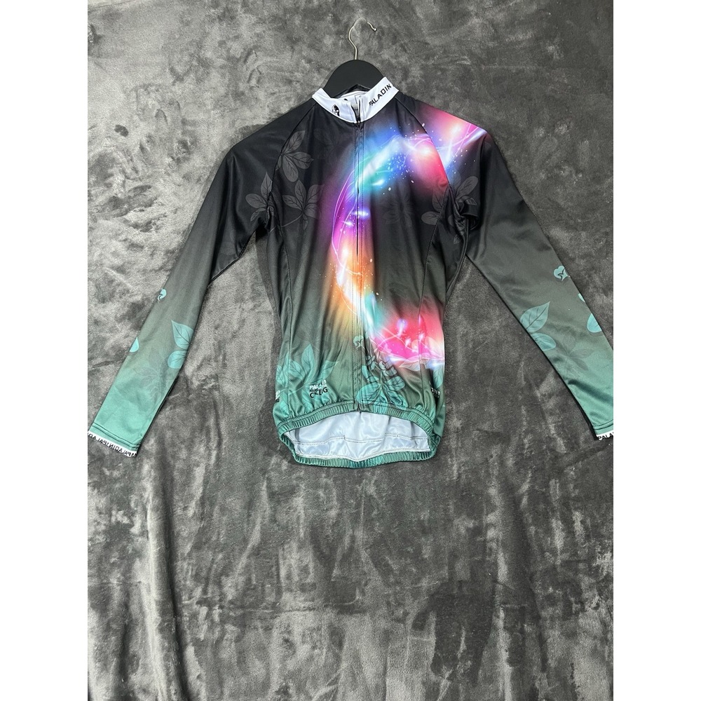PALADIN Women's Cycling Bike Shirt Jersey Full Zip Size Small Long Sleeve